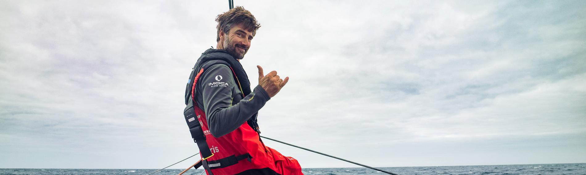 Boris Herrmann beim "The Ocean Race" 2023