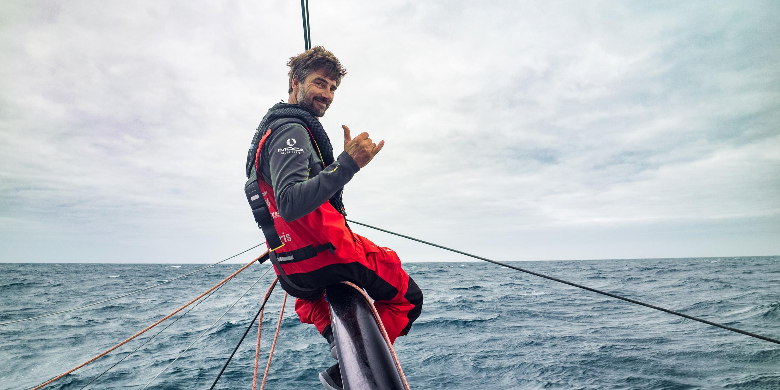 Boris Herrmann beim "The Ocean Race" 2023