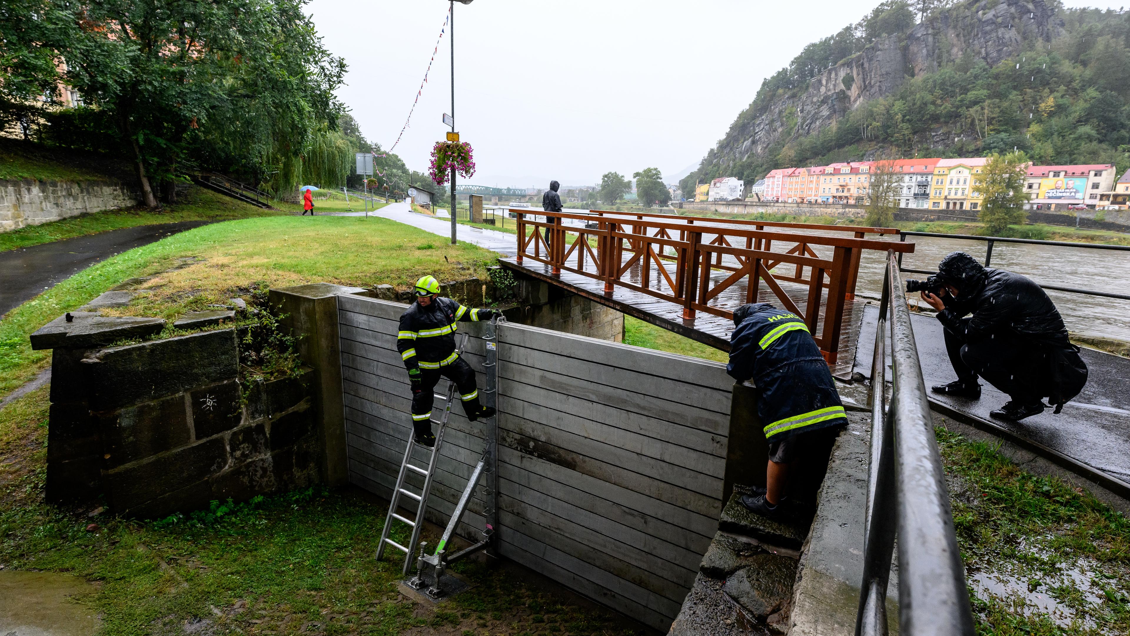 Hochwasservorbereitung in Tschechien