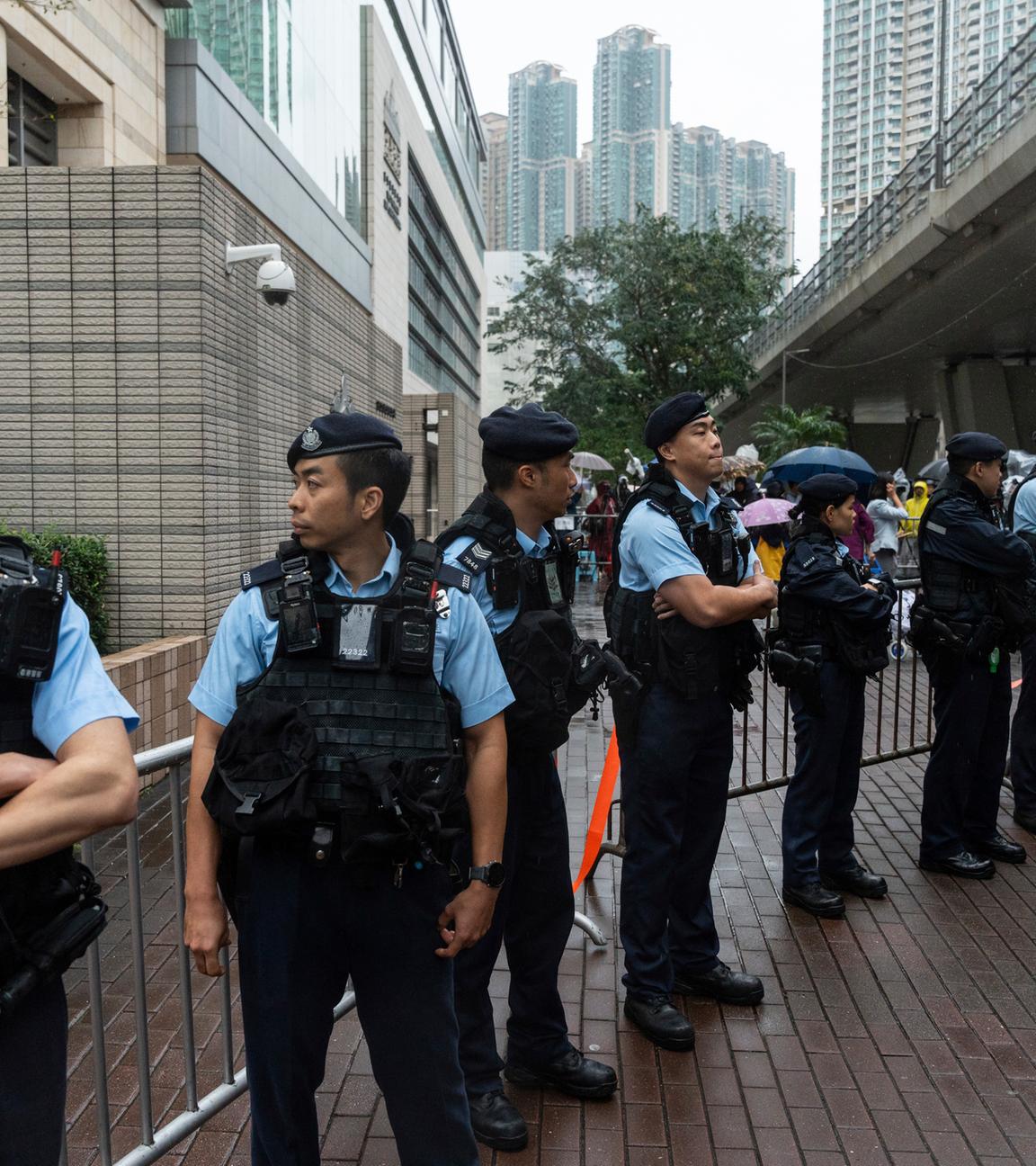 Aktivisten der sogenannten Hongkong 47 vor Gericht in Hongkong