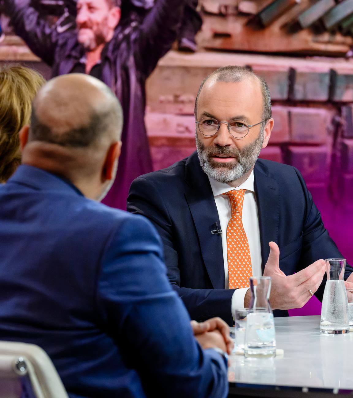 Manfred Weber zu Gast bei "maybrit illner".