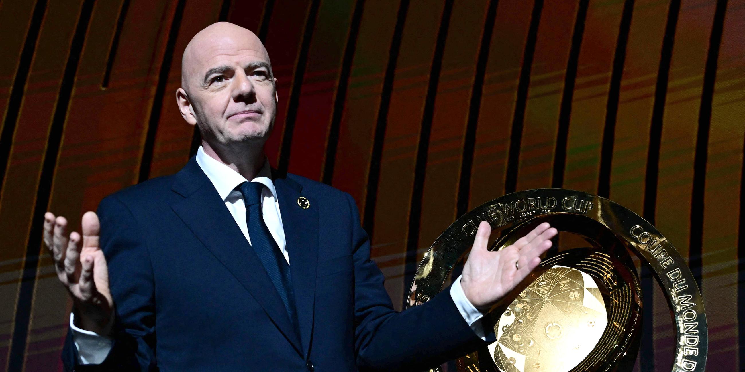 FIFA-Präsident Gianni Infantino während der Auslosungszeremonie zur FIFA Klub-Weltmeisterschaft 2025