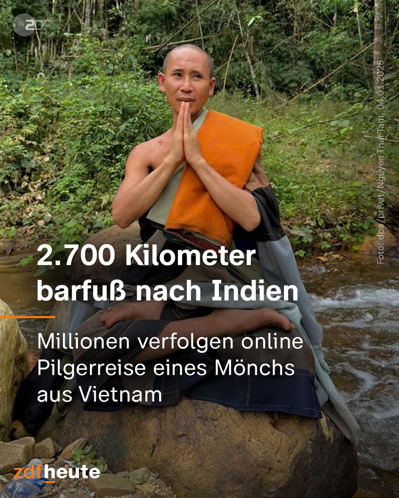 Infografik: Pilgerreise eines Mönchs