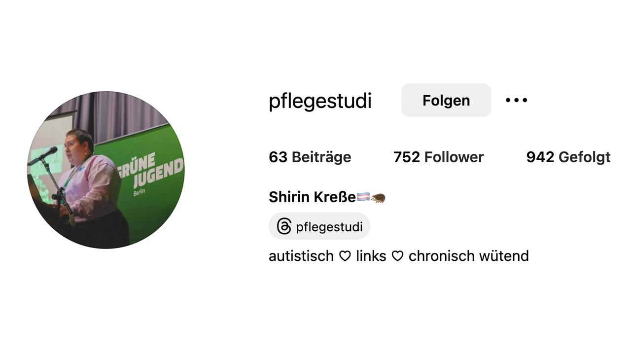 Screenshot: Instagram - Shirin Kreße