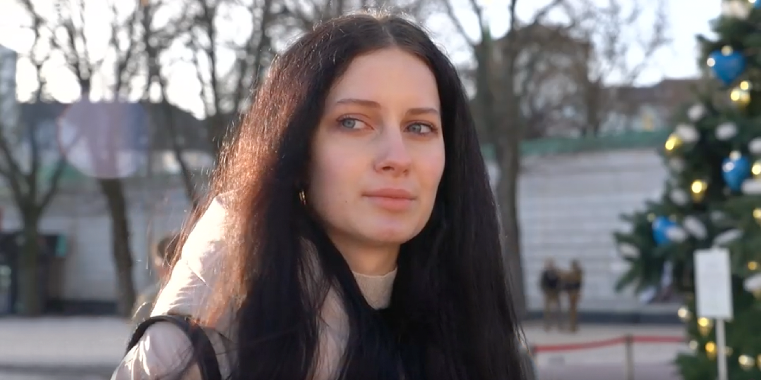 Iryna Kozlovska in Kiew, Ukraine.