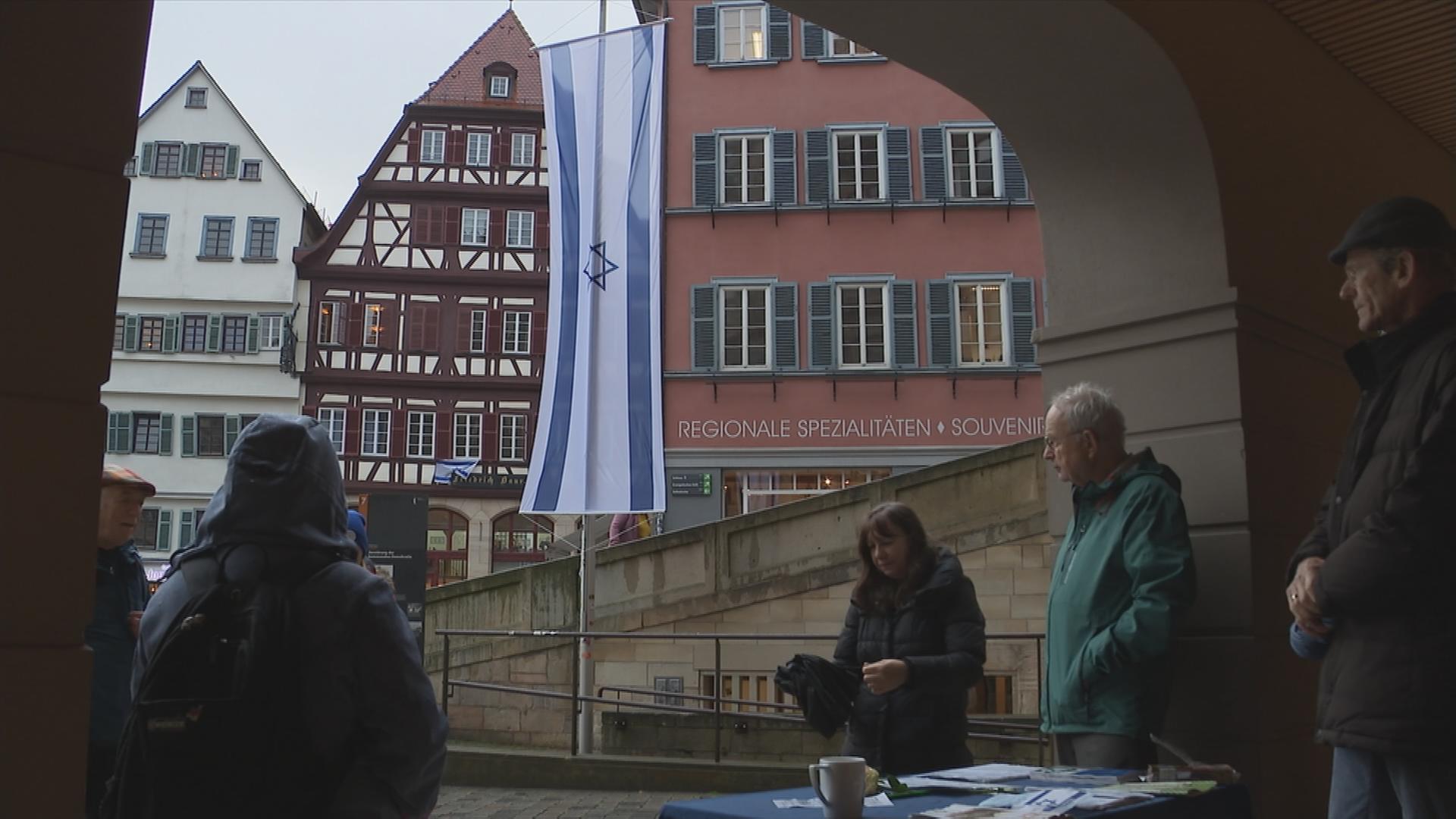 Israel-Flagge Tübingen