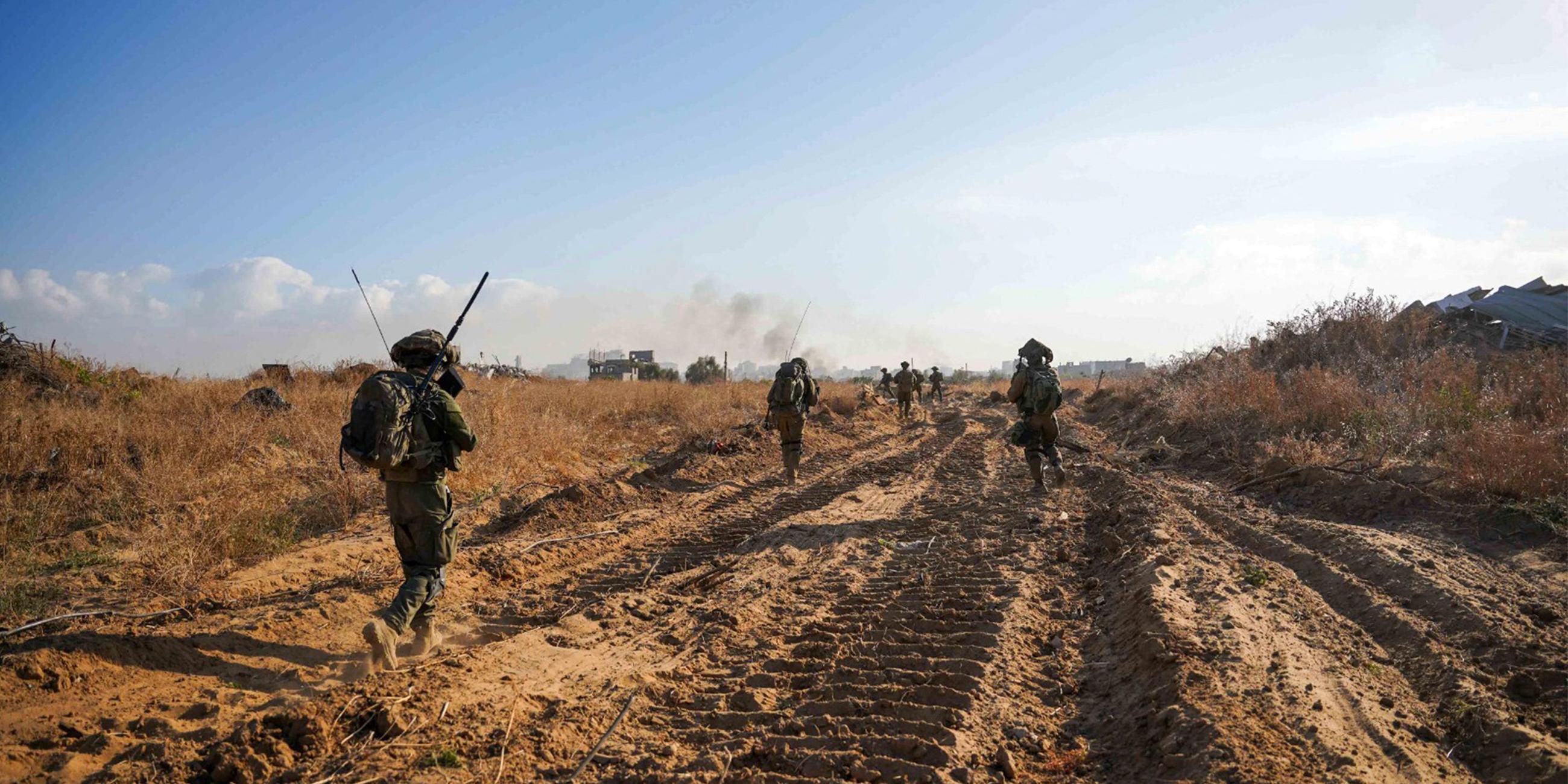 Israelische Soldaten während eines Einsatzes im Gazastreifen am 06.06.2024
