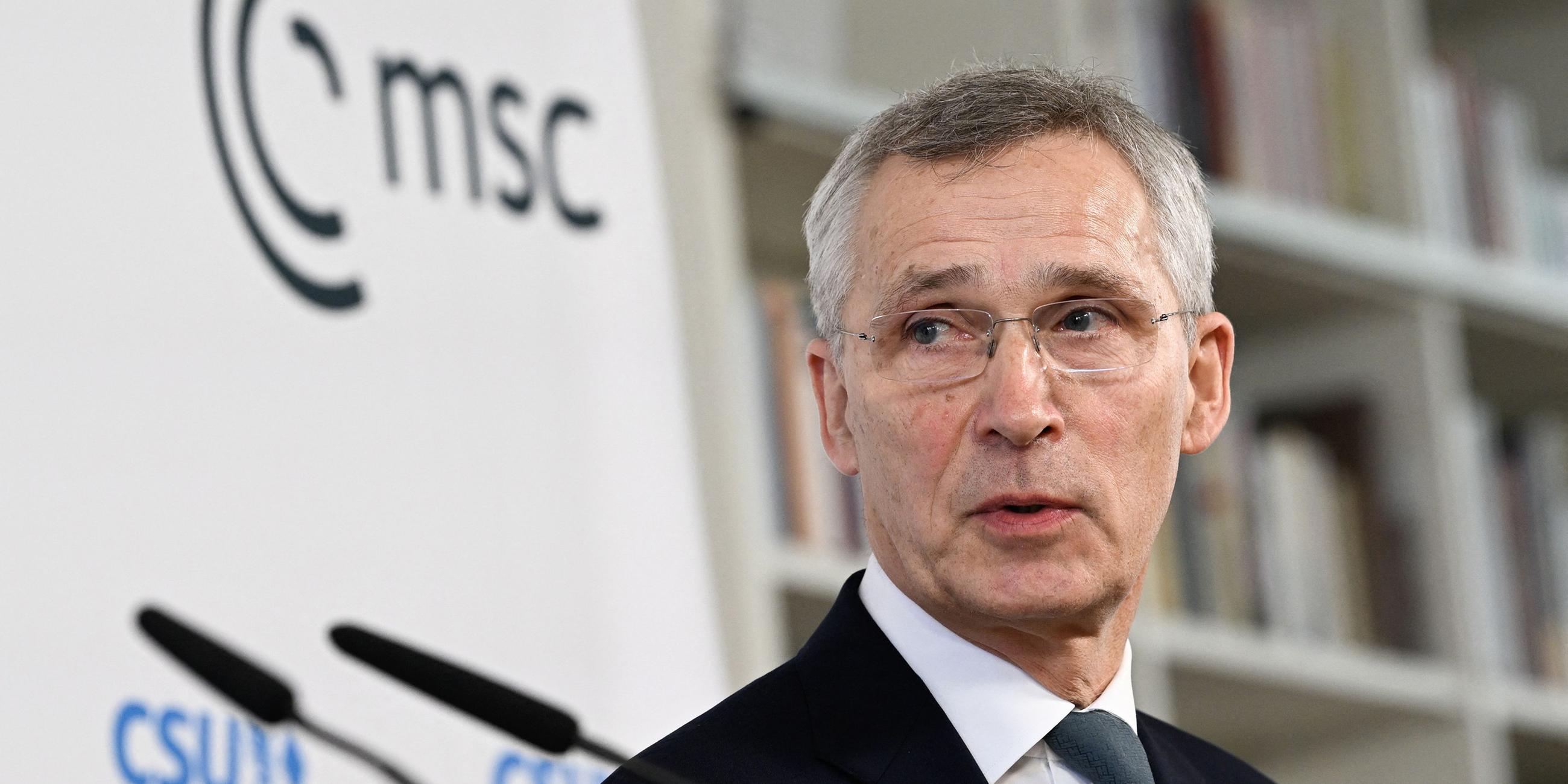 Jens Stoltenberg bei der Münchner Sicherheitskonferenz im Februar 2024