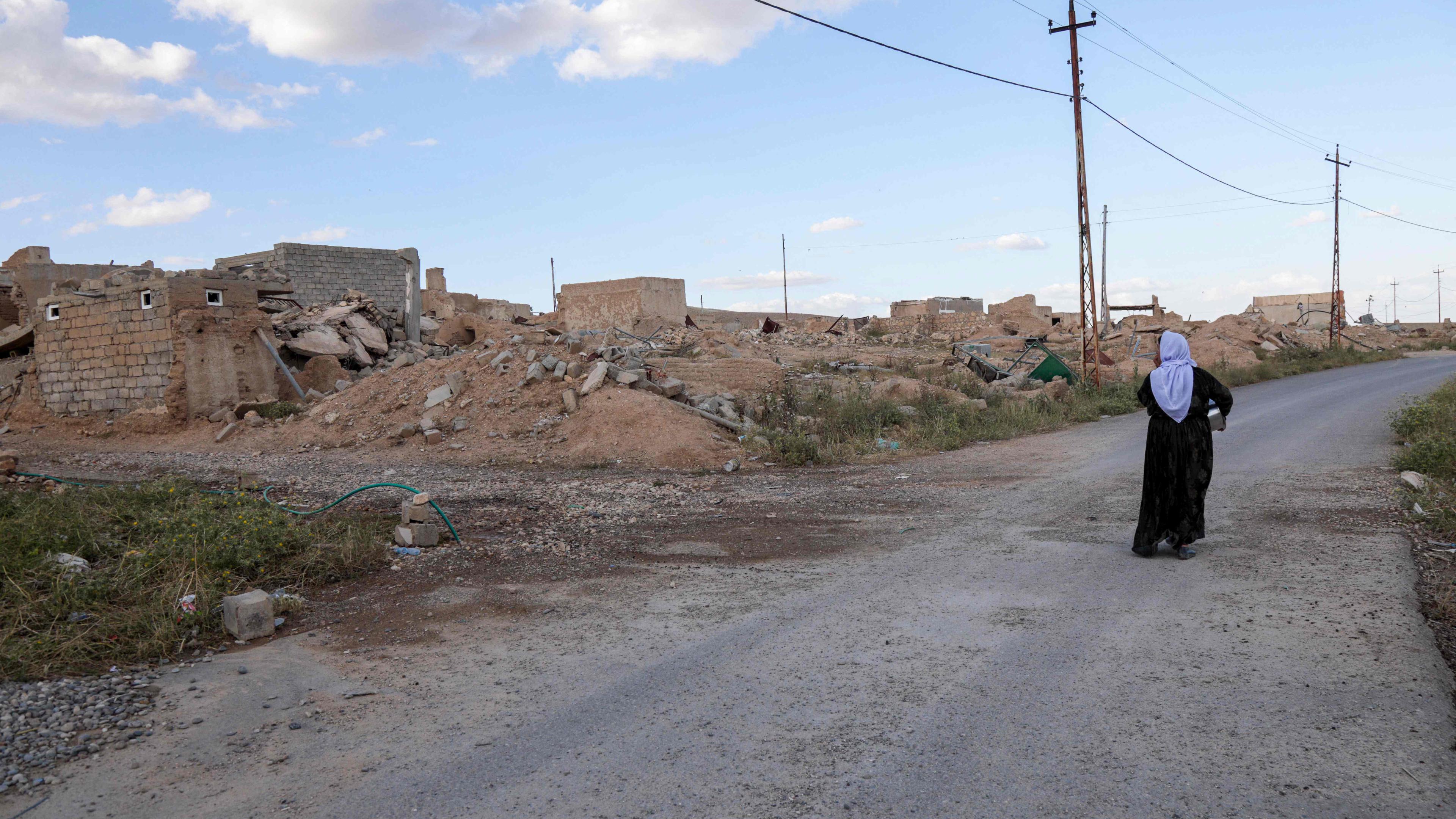 In Shingal im Irak gibt es schwere Zerstörung - bis heute.