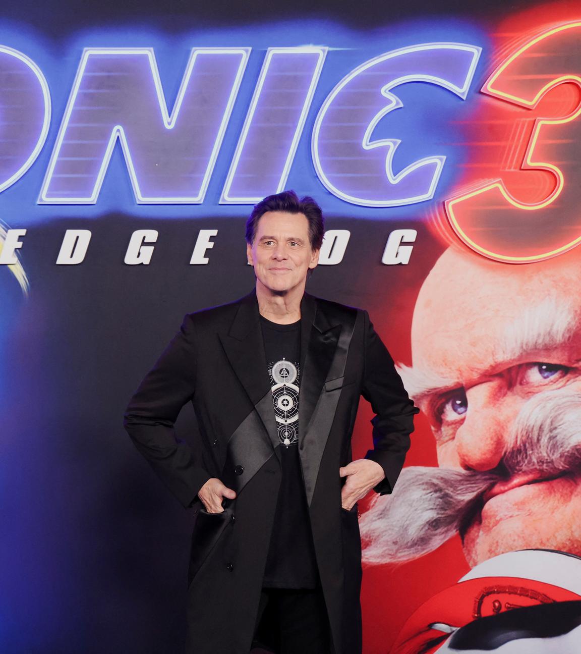 Jim Carrey bei "Sonic 3"-Premiere