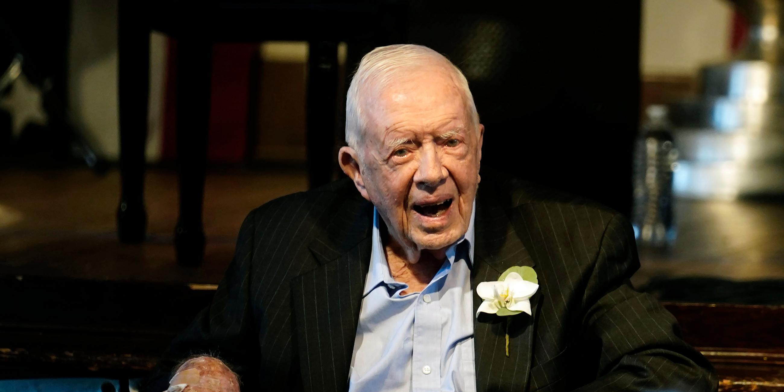 Jimmy Carter bei seinem 75. Hochzeitstag
