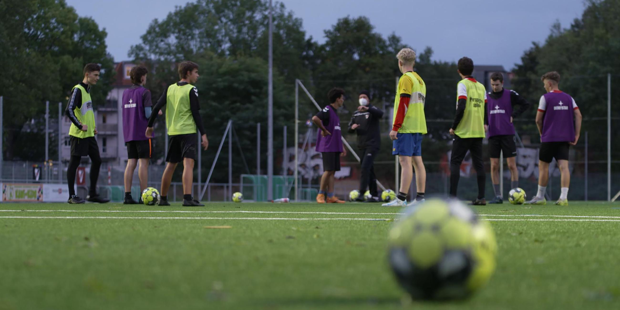 Nachwuchsfußballer von Roter Stern Leipzig