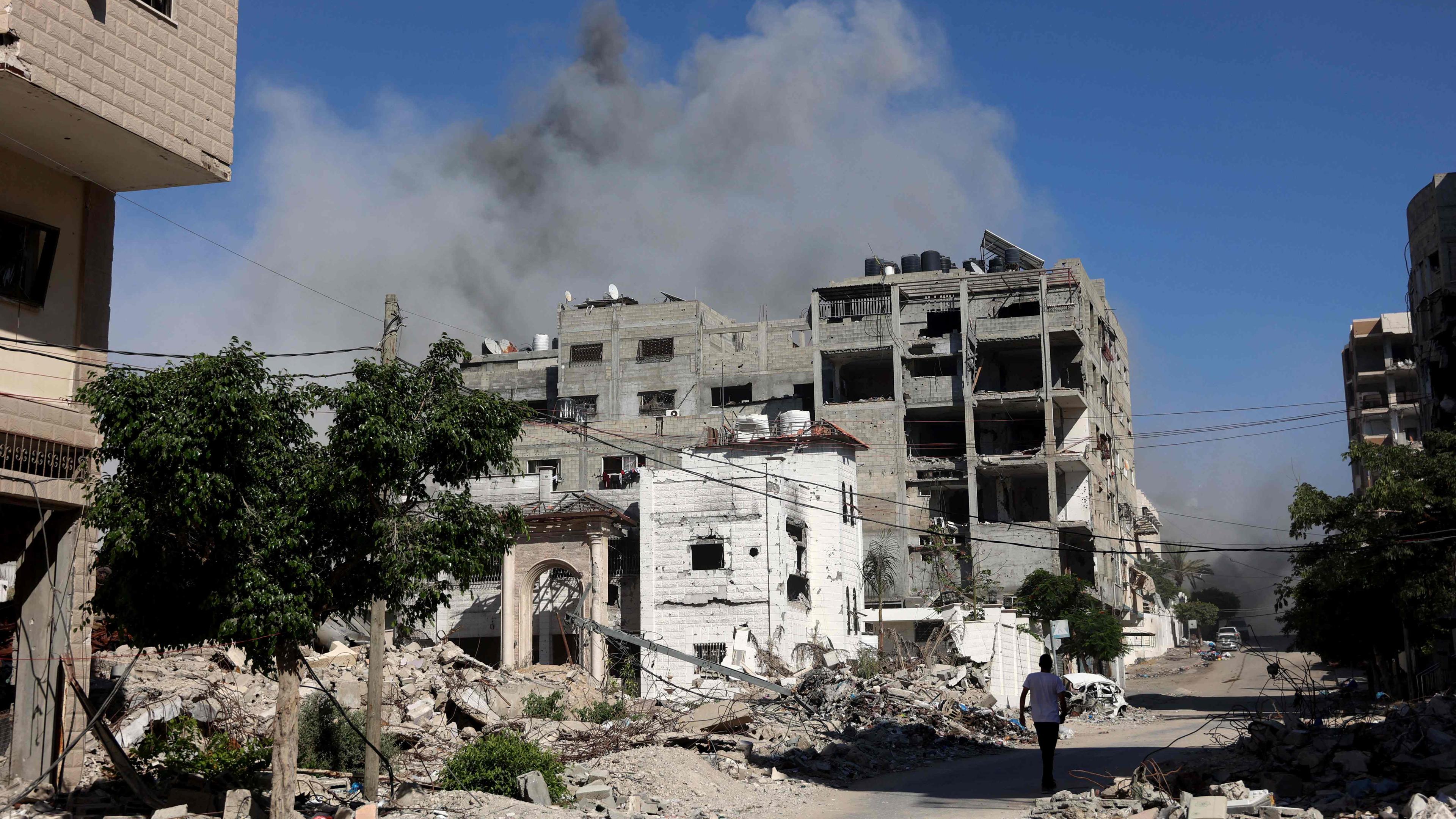 Zerstörtes Haus in Gaza-Stadt