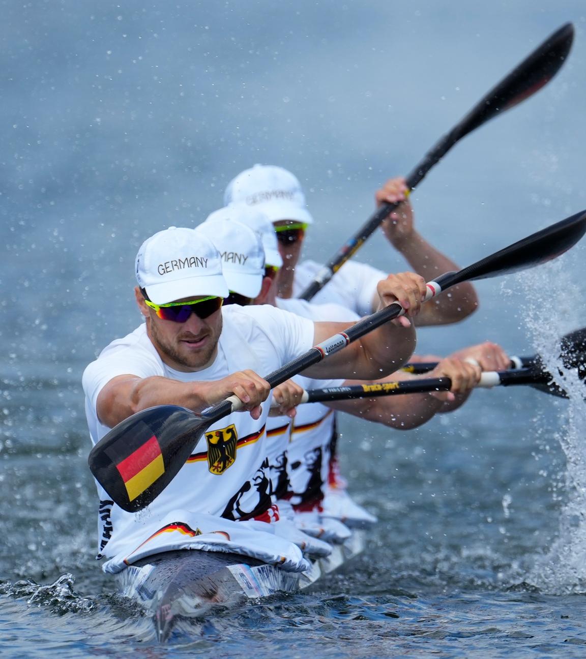 Das deutsche Team mit (vre) Tom Liebscher-Lucz, Jacob Schopf, Max Lemke und Max Rendschmidt.