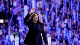 USA, Chicago: Democratic presidential candidate and vice president Kamala Harris during the Democratic National Convention.