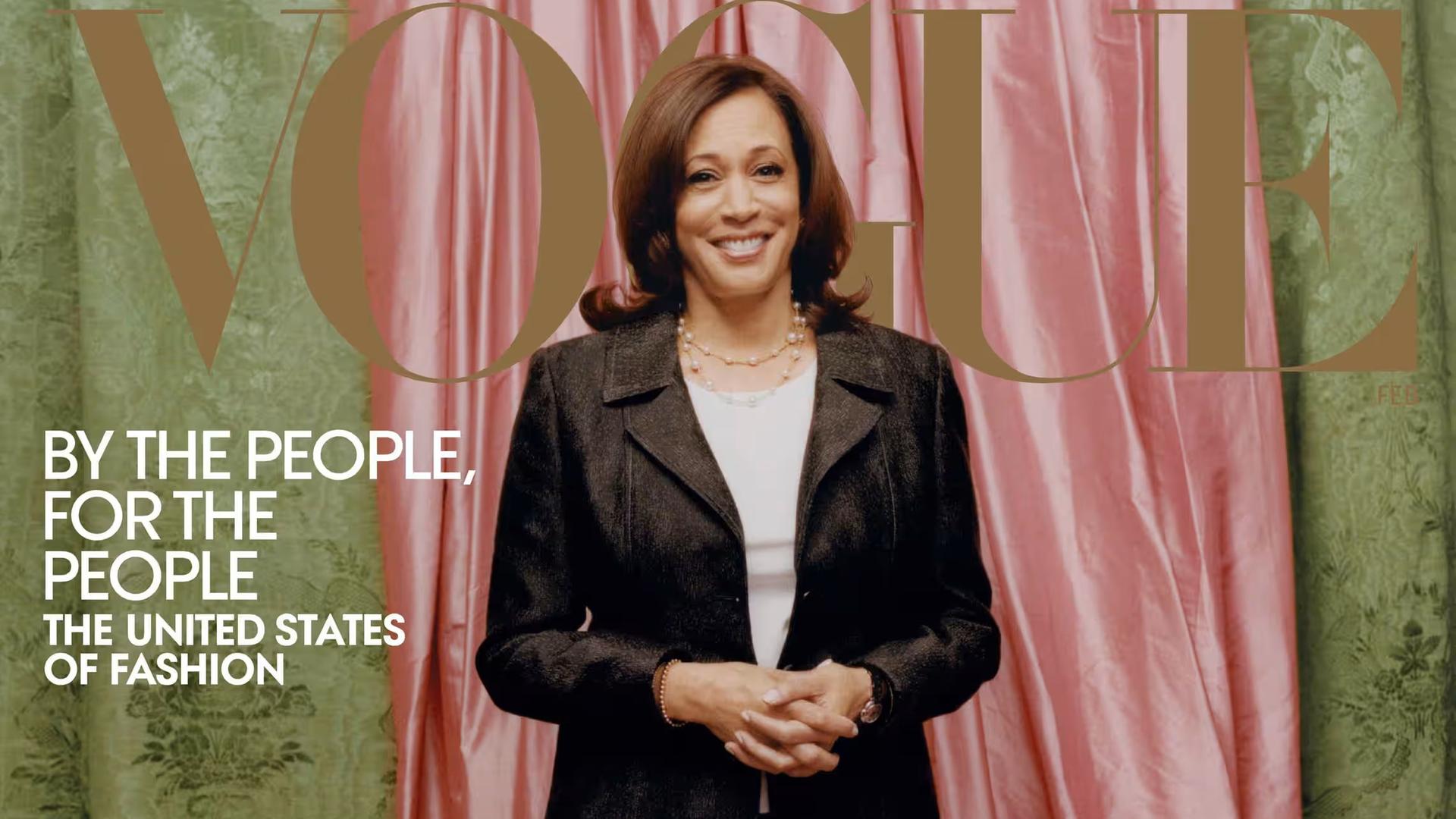 Kamala Harris auf dem Cover der Vogue im Jahr 2021