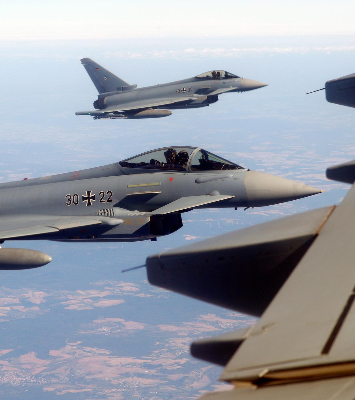 Kampfflugzeuge vom Typ Eurofighter