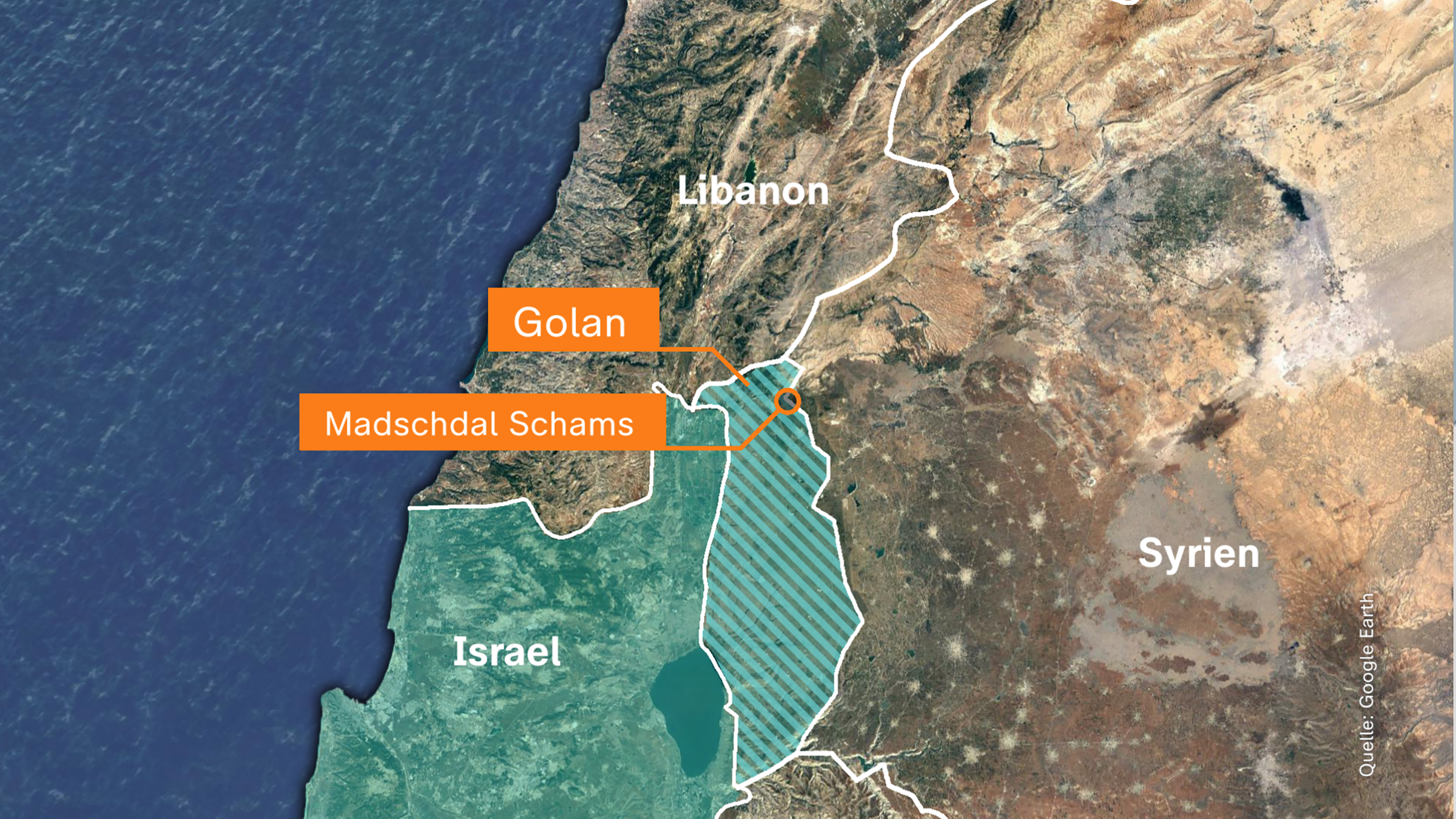 Karte: Golan