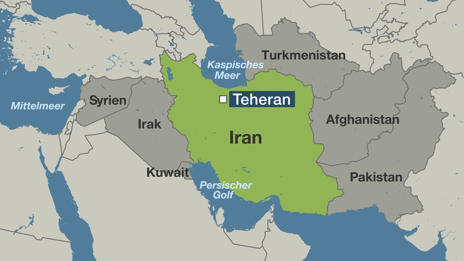 Iran Landkarte Persien - Top Sehenswürdigkeiten