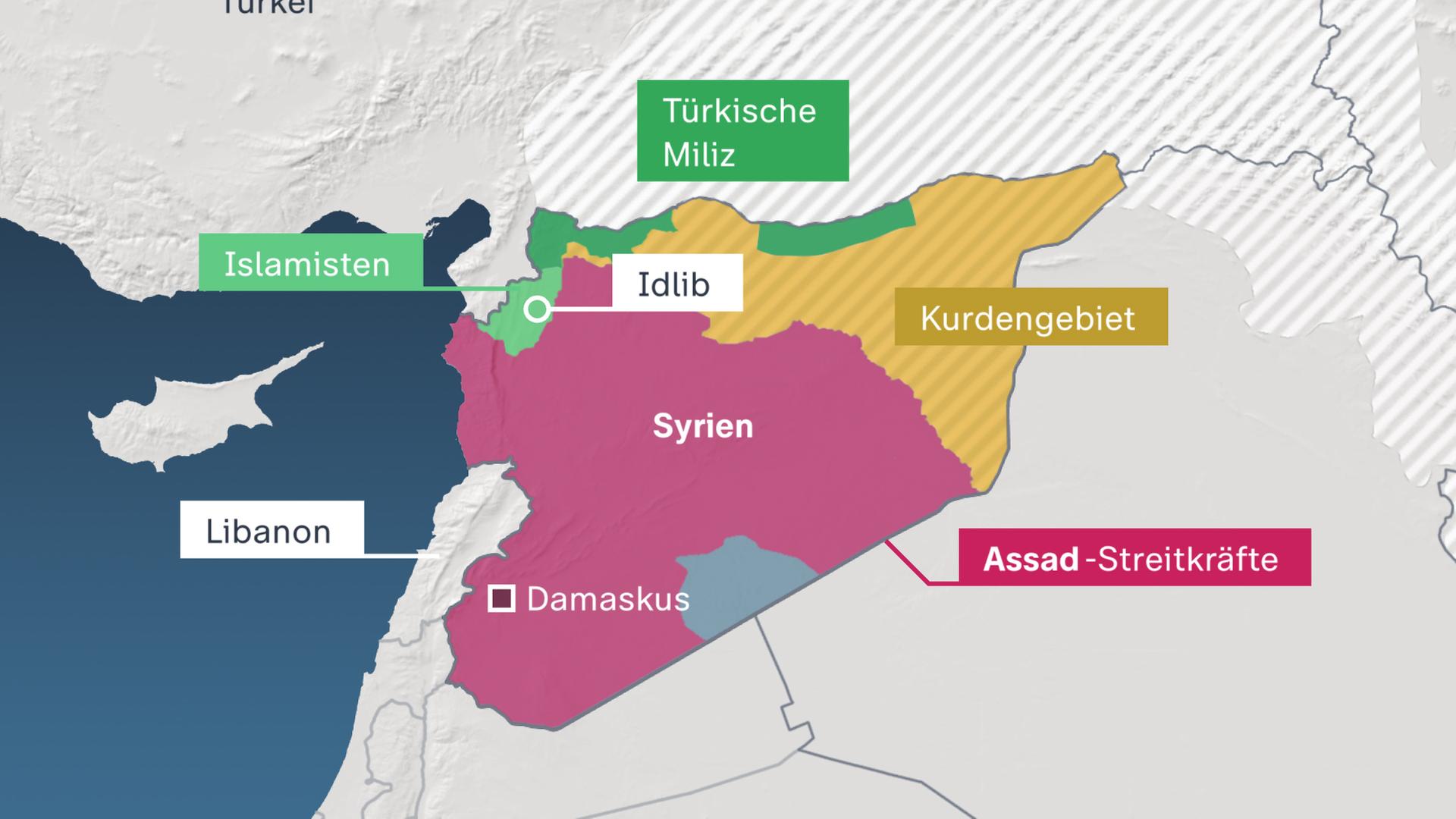 Karte Syrien