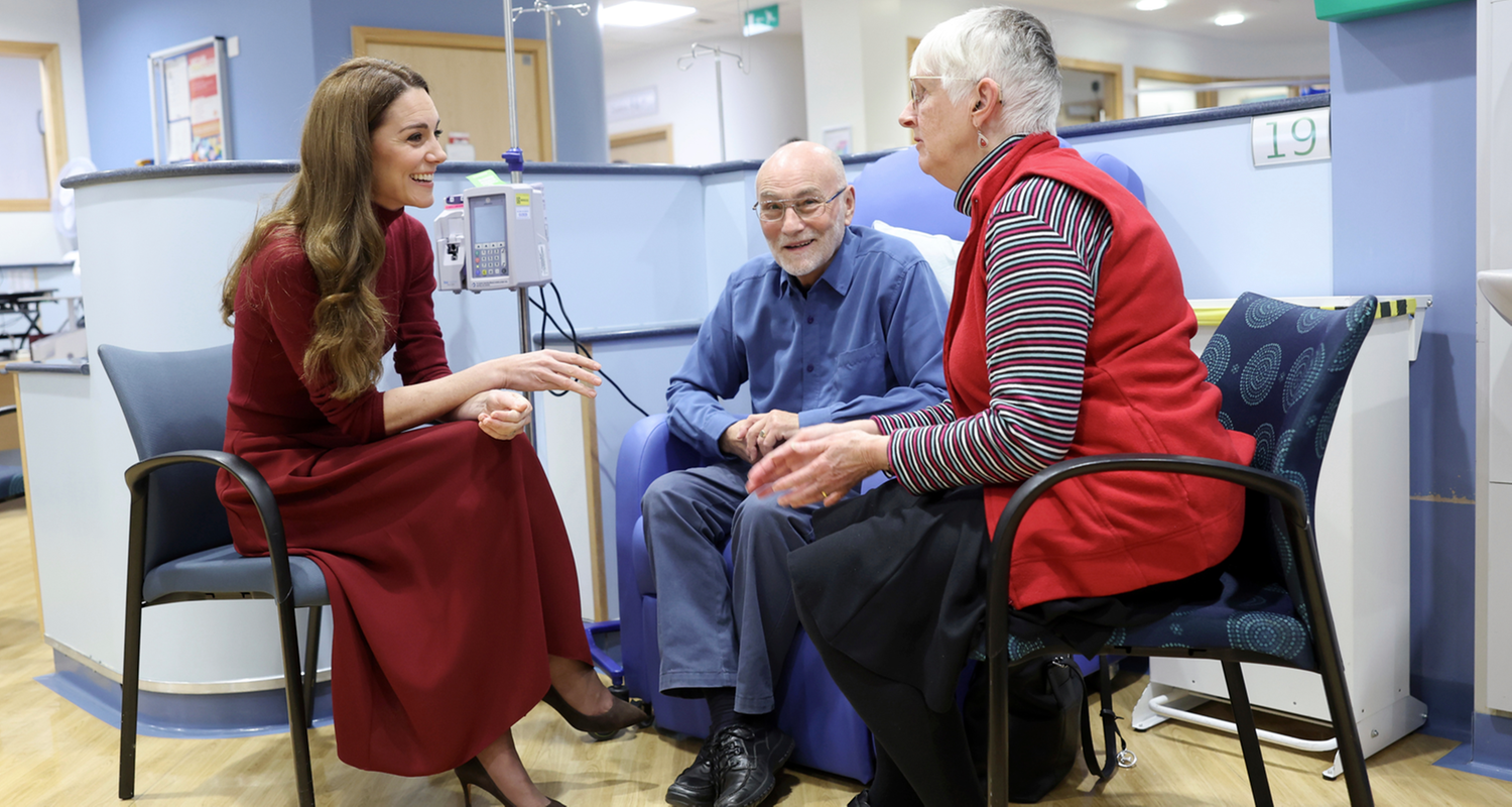 Prinzessin Kate im Londoner Krebszentrum mit Patienten