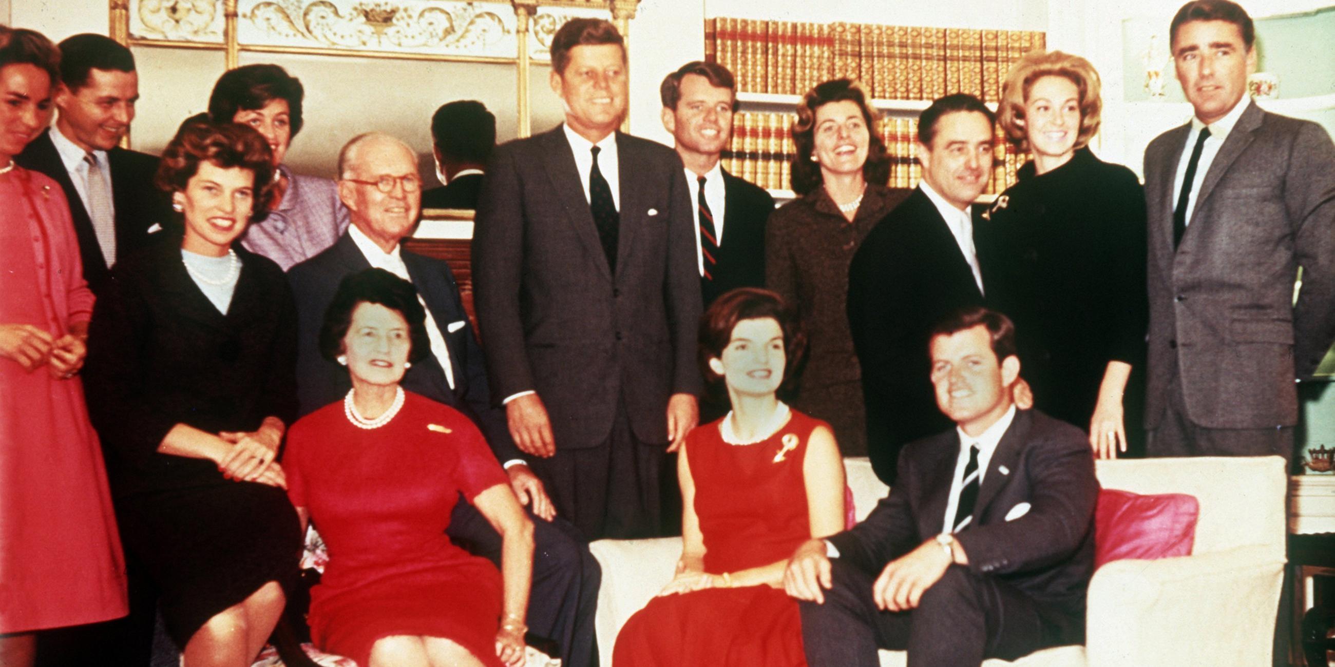 der Kennedy-Clan im Juni 1963
