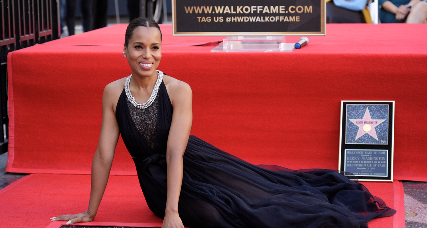 Kerry Washington auf Walk of Fame mit ihrem Stern