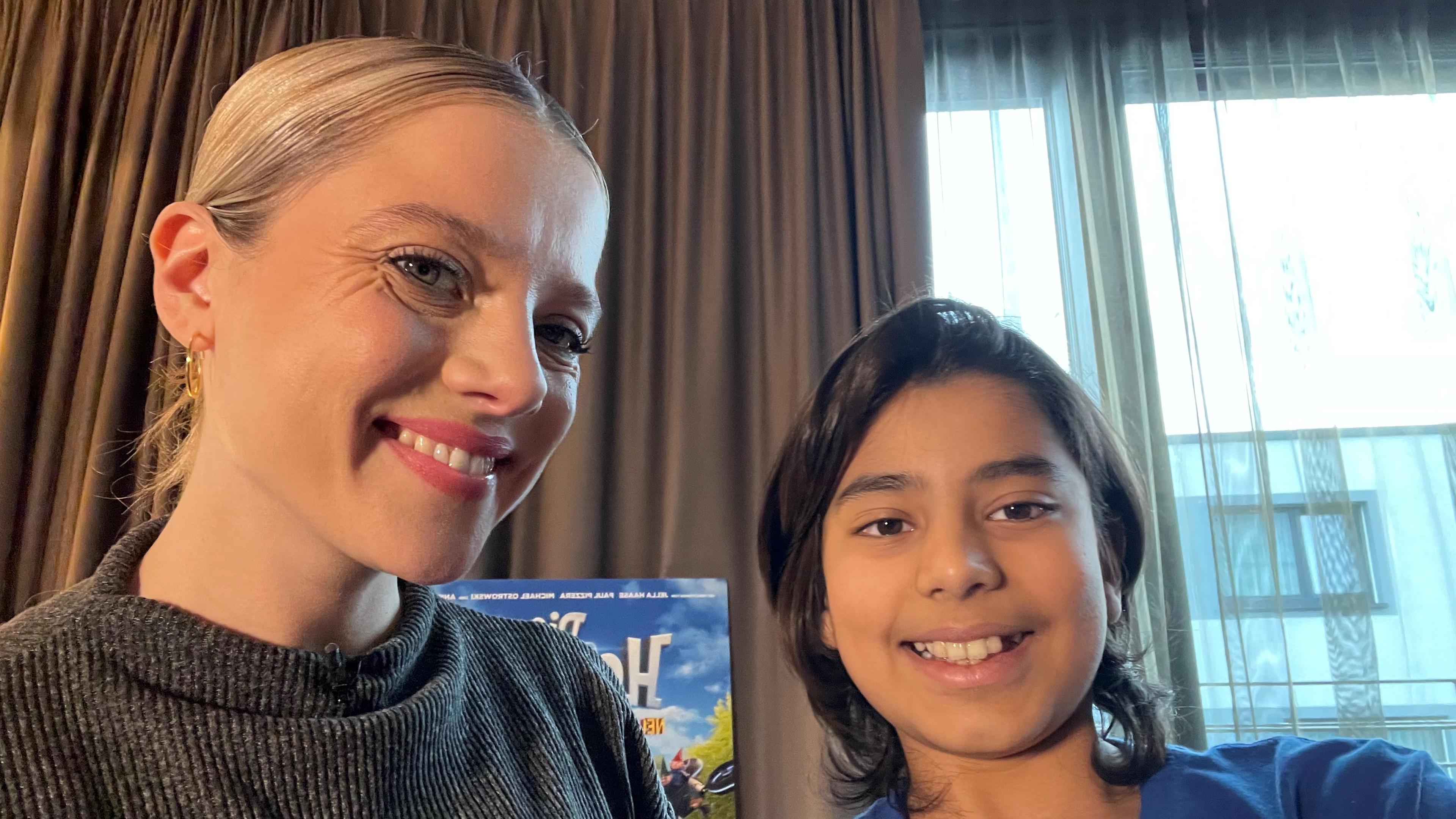 Kinderreporter Vivaan und Jella Haase Selfie