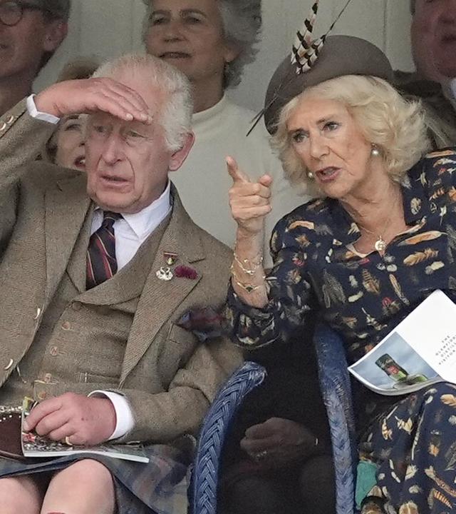 King Charles III. und Queen Camilla im September 2024 bei den Highlandgames im schottischen Braemar.