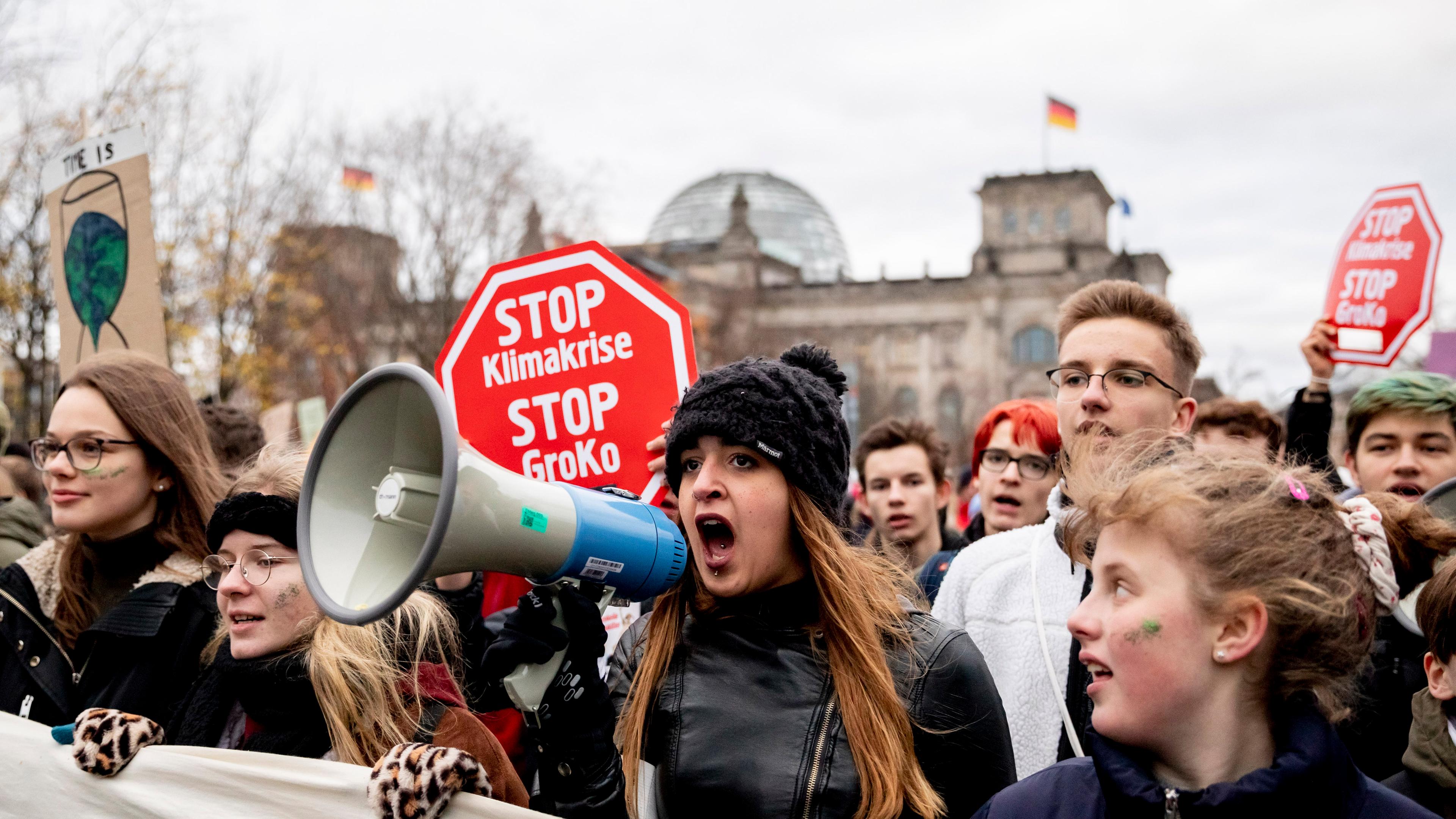 Demonstration für mehr Klimaschutz in Berlin am 29.11.2019