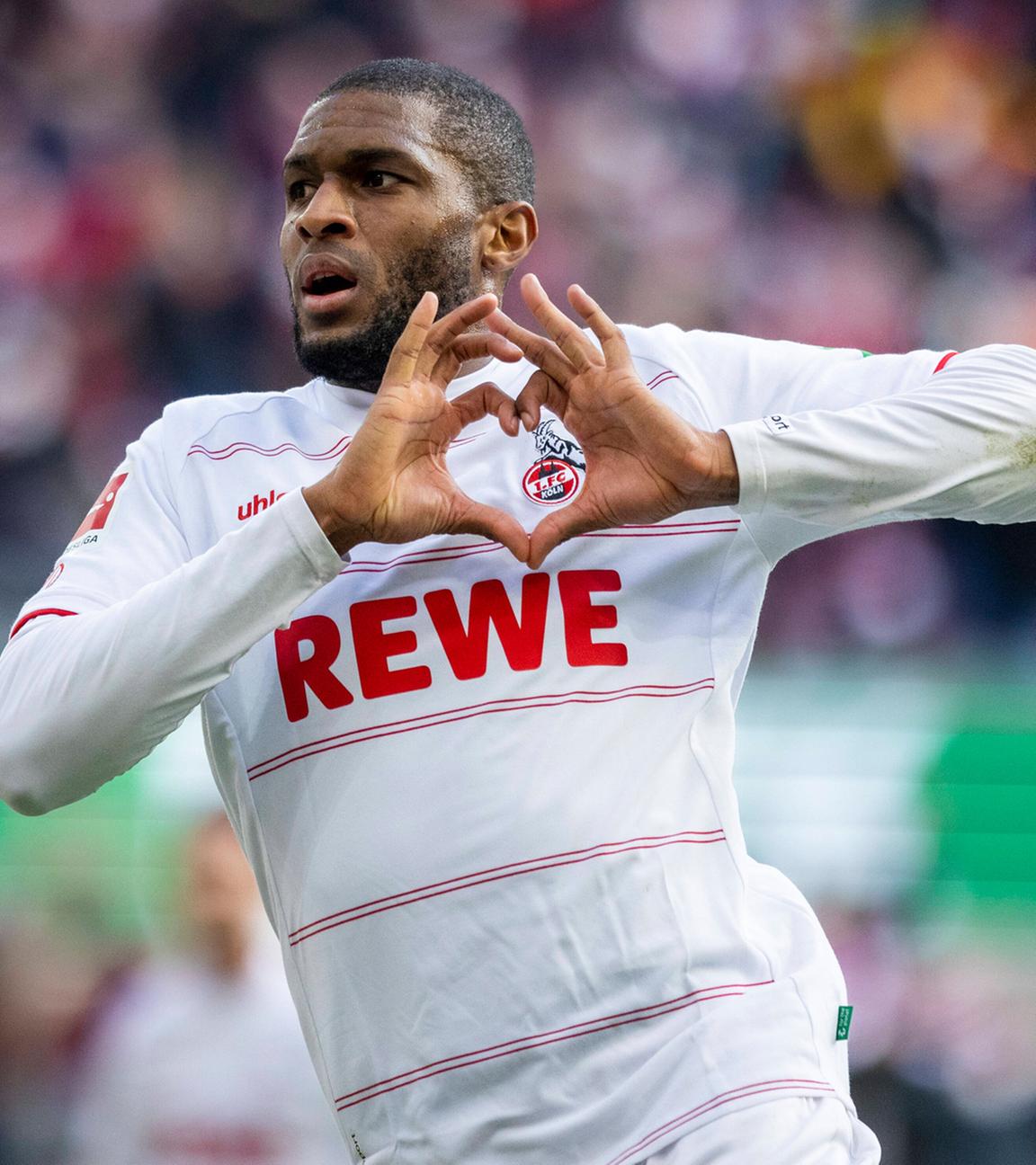 Anthony Modeste (Köln) im Spiel 1. FC Köln gegen SC Freiburg, am 05.02.2022.