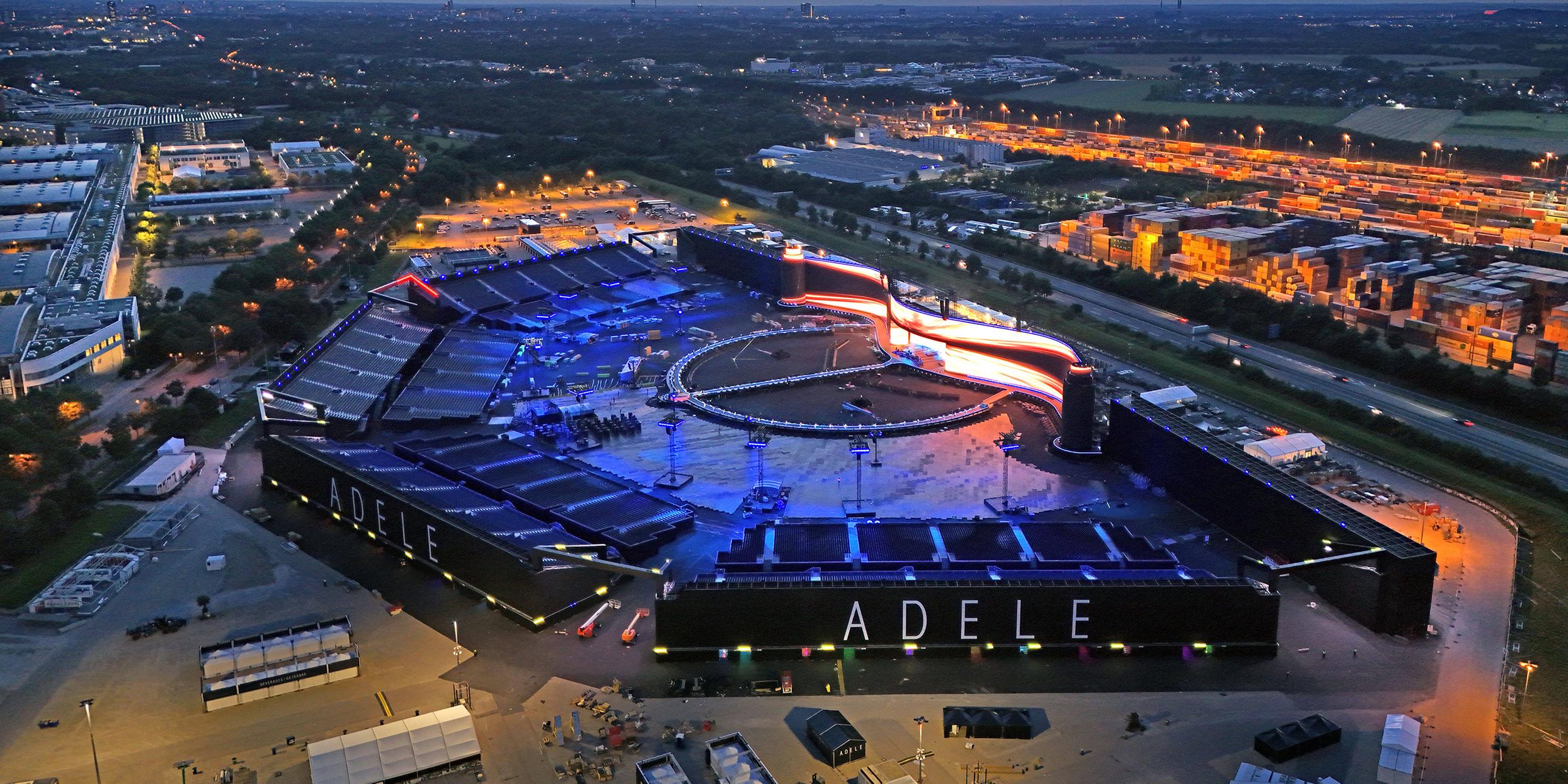 Soundcheck von Adele in der Open Air Arena