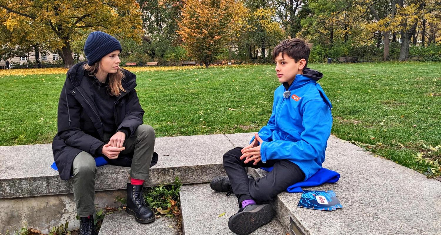 Kinderreporter Ilian und Luisa Neubauer 