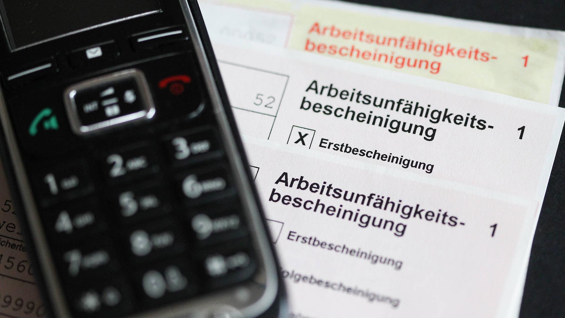 Krankmeldung und Telefon