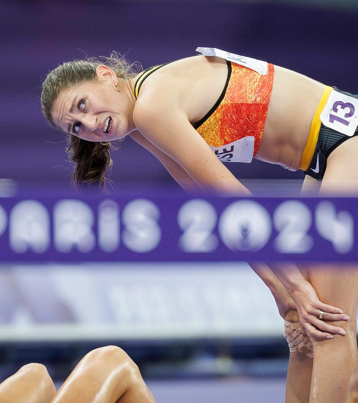 Gesa Felicitas Krause nach den 3000m Hindernis im Stade de France in Paris