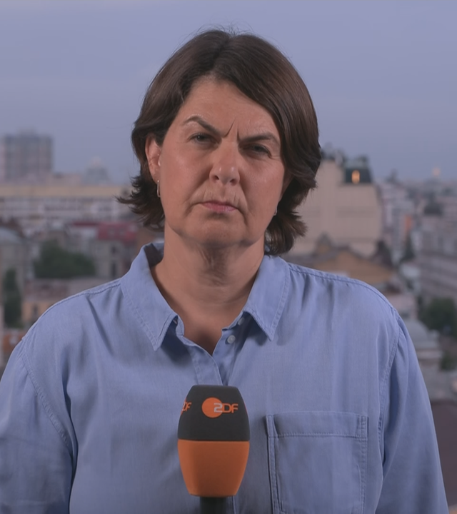 ZDF-Reporterin Anne Brühl zugeschaltet aus Kiew