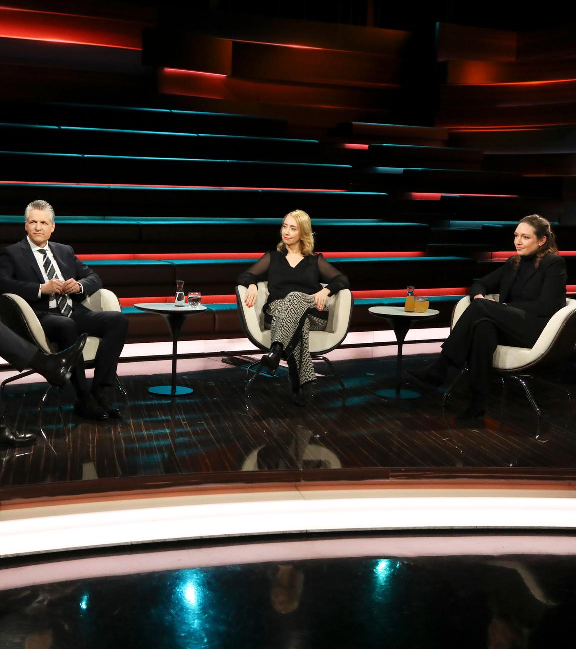 Thorsten Frei, Melanie Amann und Philippa Sigl-Glöckner zu Gast bei "Markus Lanz".