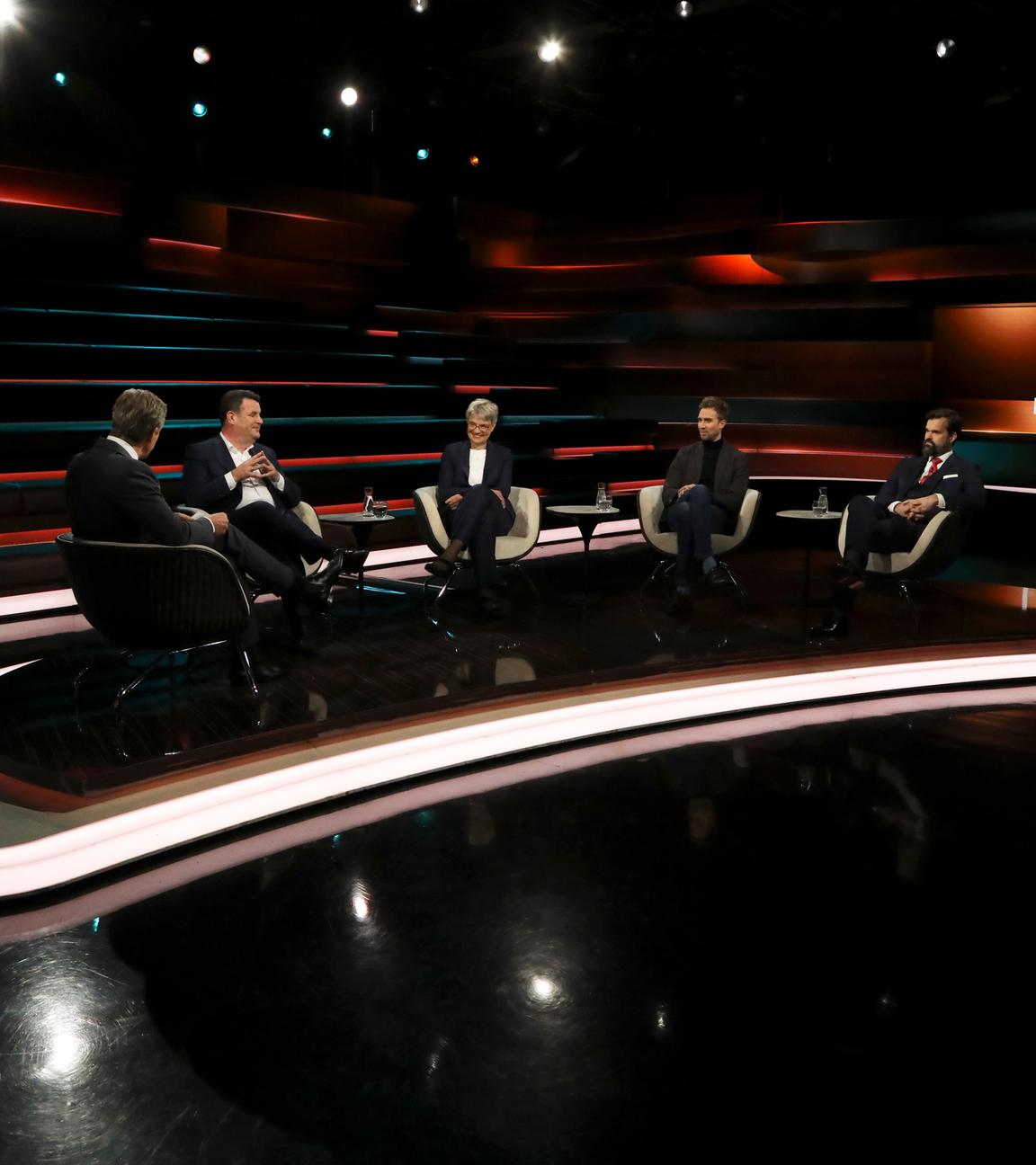 Hubertus Heil, Antje Höning, Veit Medick und Frank Sauer zu Gast bei "Markus Lanz".