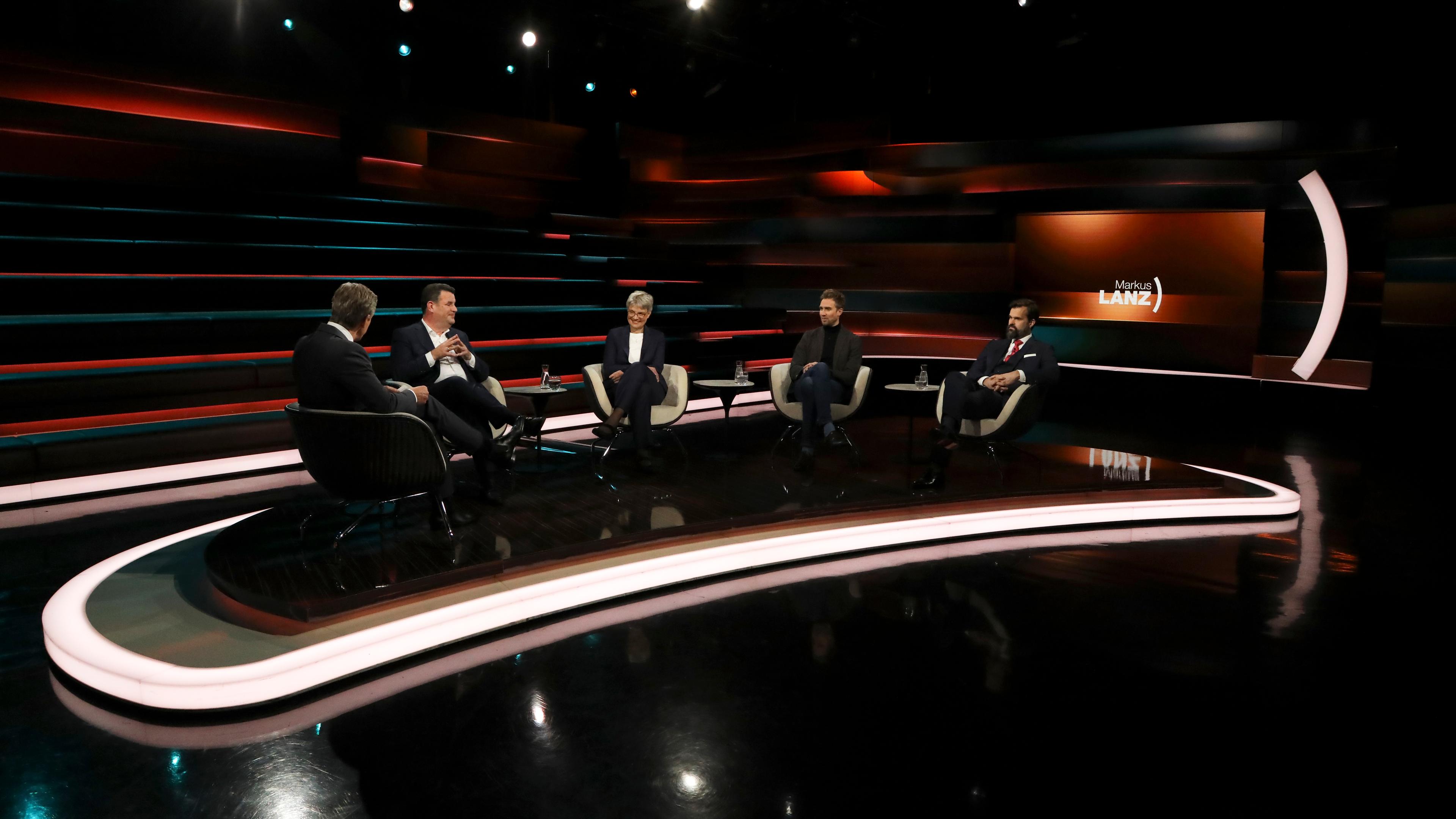 Hubertus Heil, Antje Höning, Veit Medick und Frank Sauer zu Gast bei "Markus Lanz".