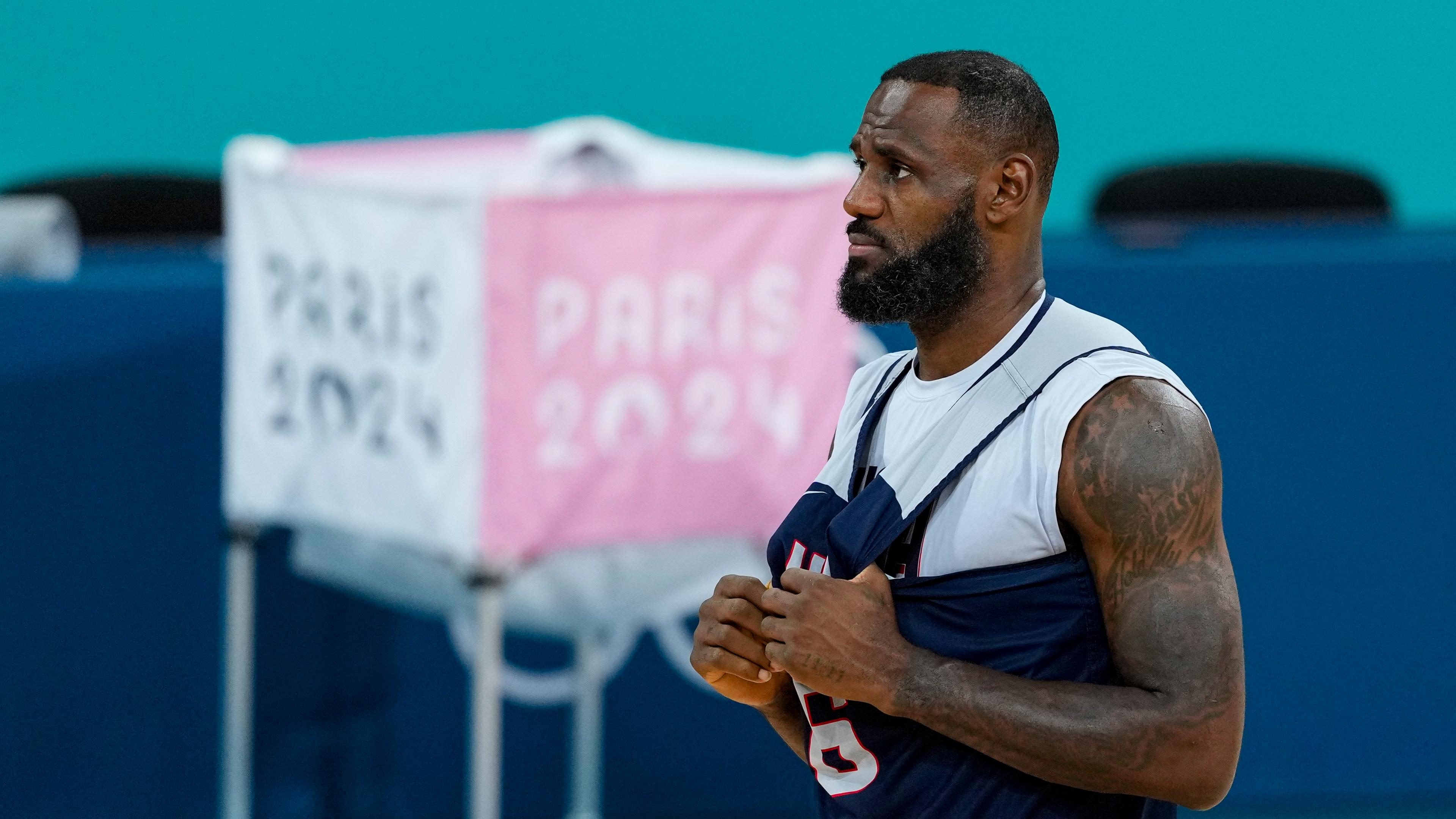 Basketball: LeBron James bei Olympia in Paris.