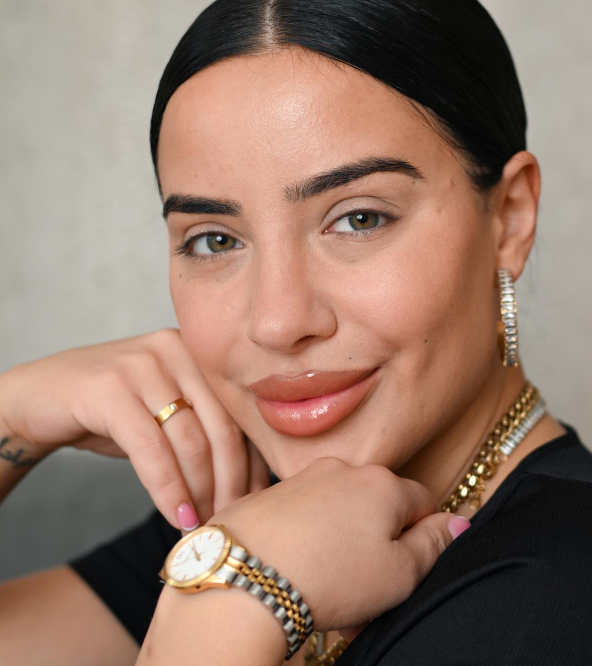 Leyla Lahouar, Reality-TV-Darstellerin und Influencerin, aufgenommen am 08.03.2024 in Frankfurt am Main