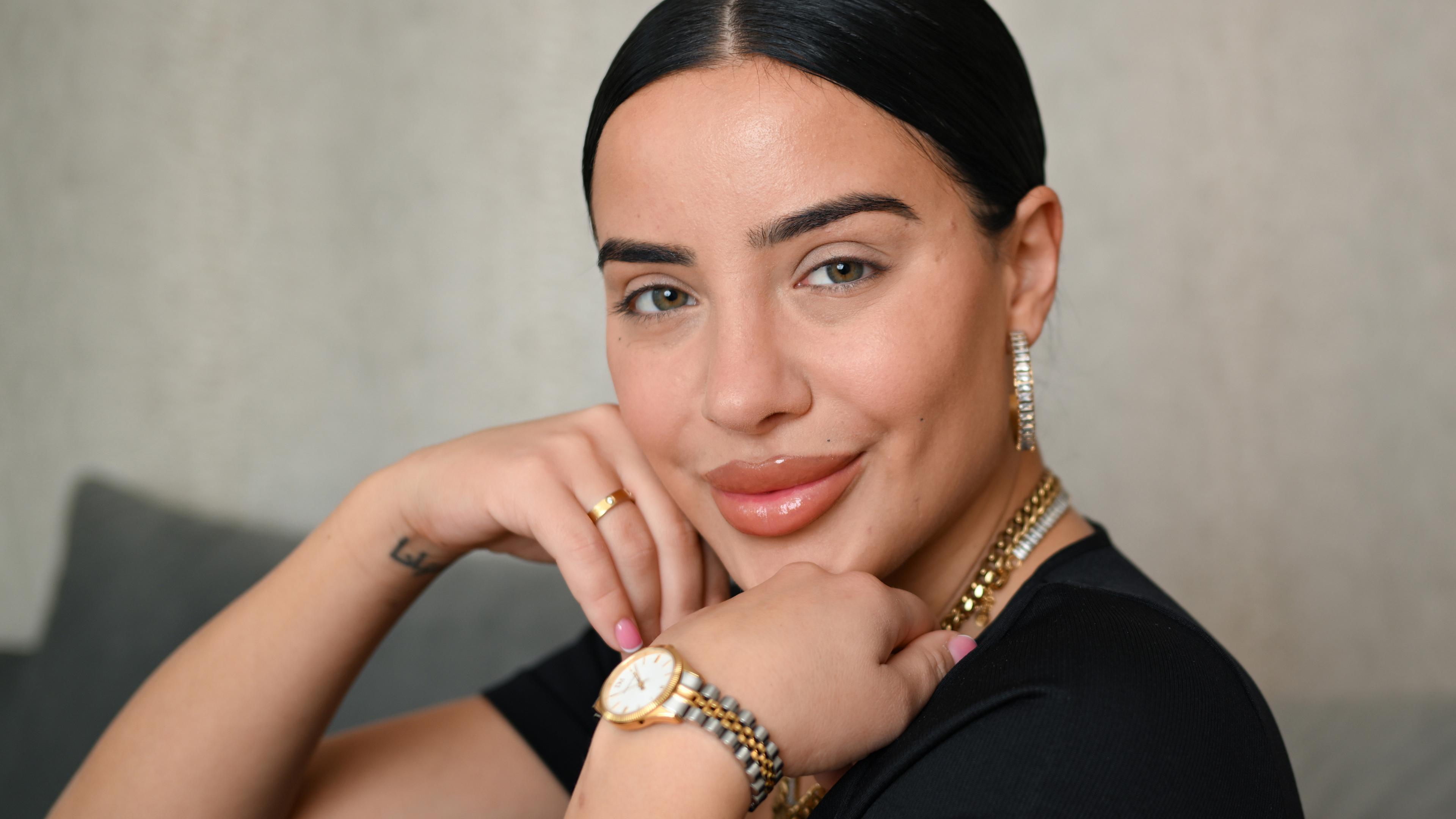 Leyla Lahouar, Reality-TV-Darstellerin und Influencerin, aufgenommen am 08.03.2024 in Frankfurt am Main