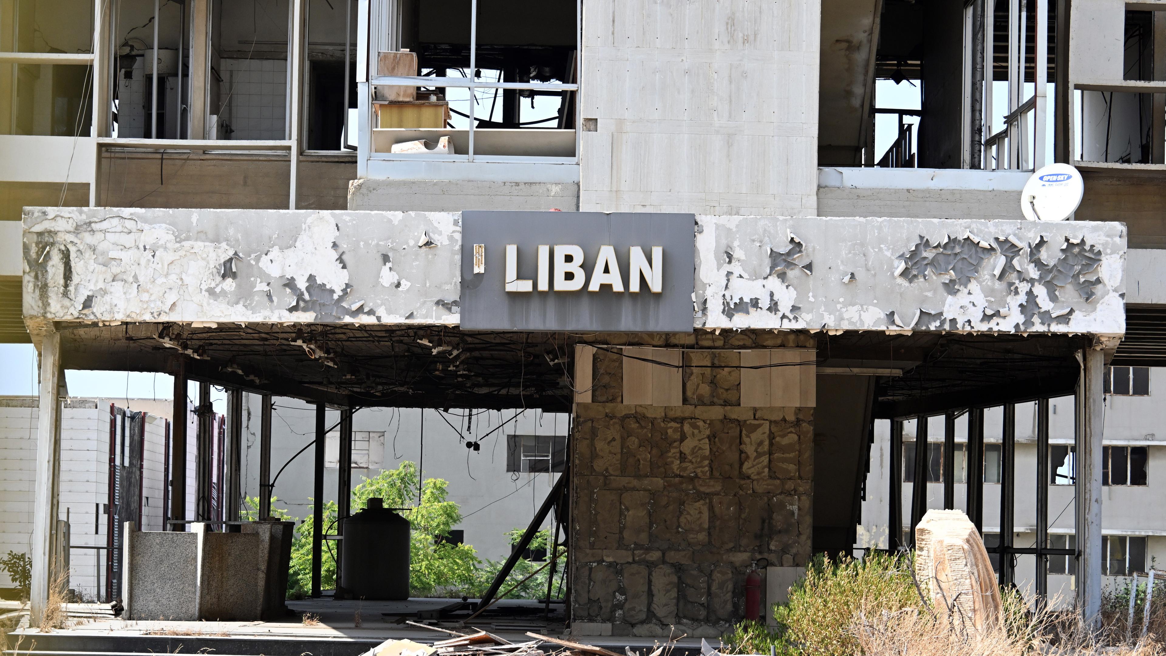 Gebäude des staatlichen Energieversorgers "Electricité du Liban" in Beirut, Libanon, am 17. August 2024.