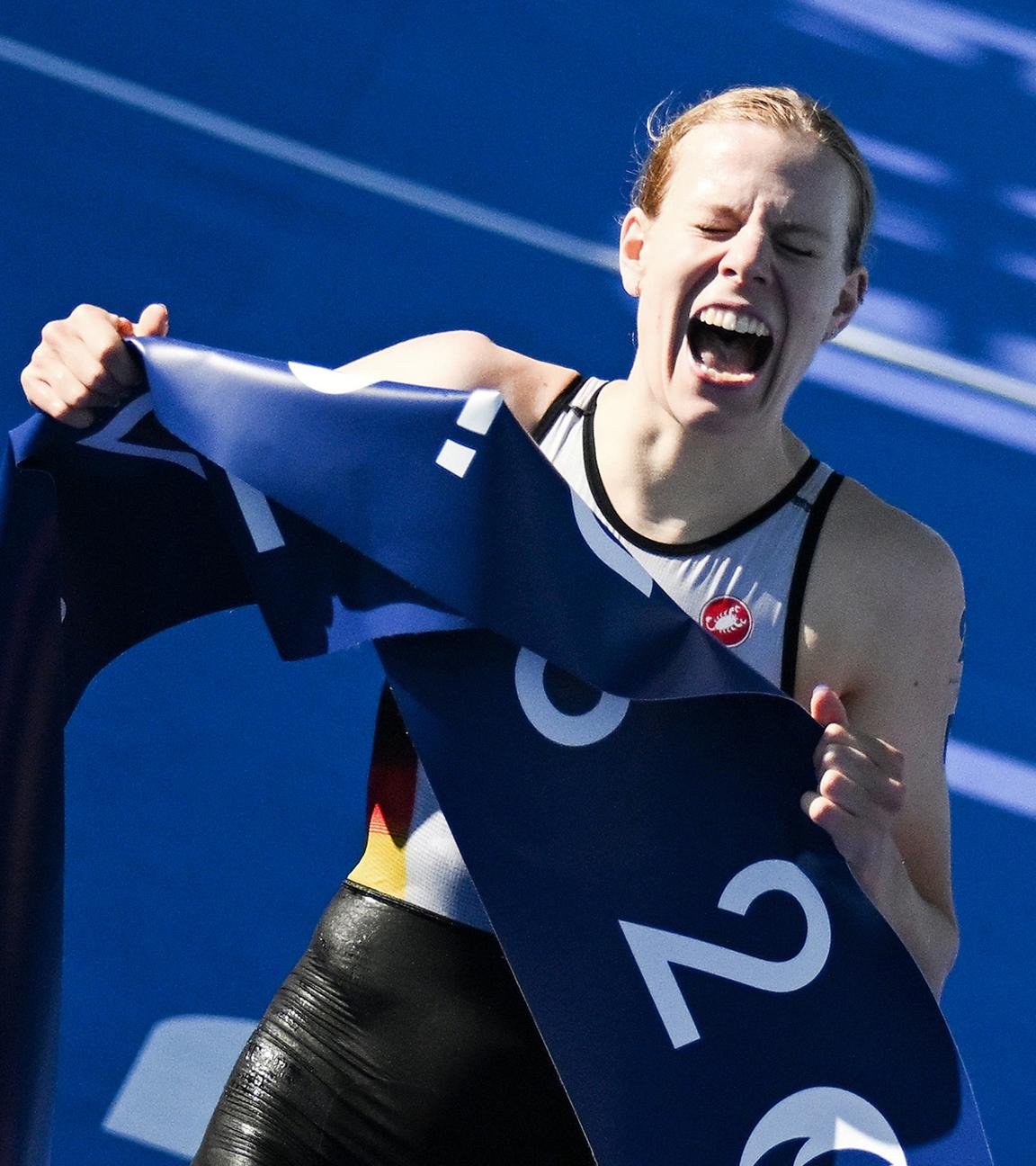 Laura Lindemann jubelt über Olympiasieg