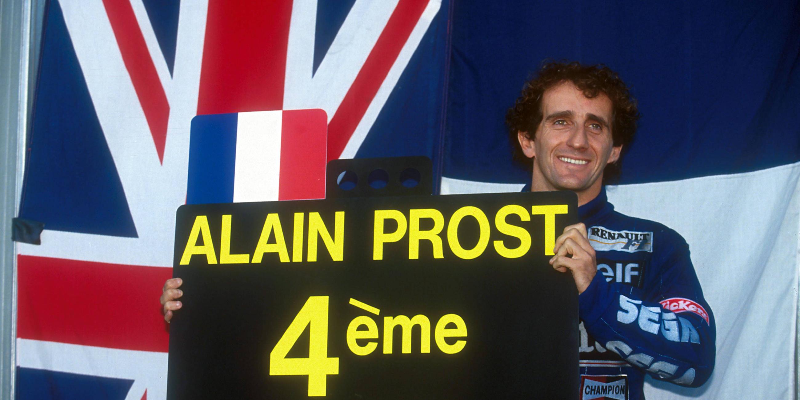 Alain Prost feiert in Portugal 1993 seinen vierten Titel