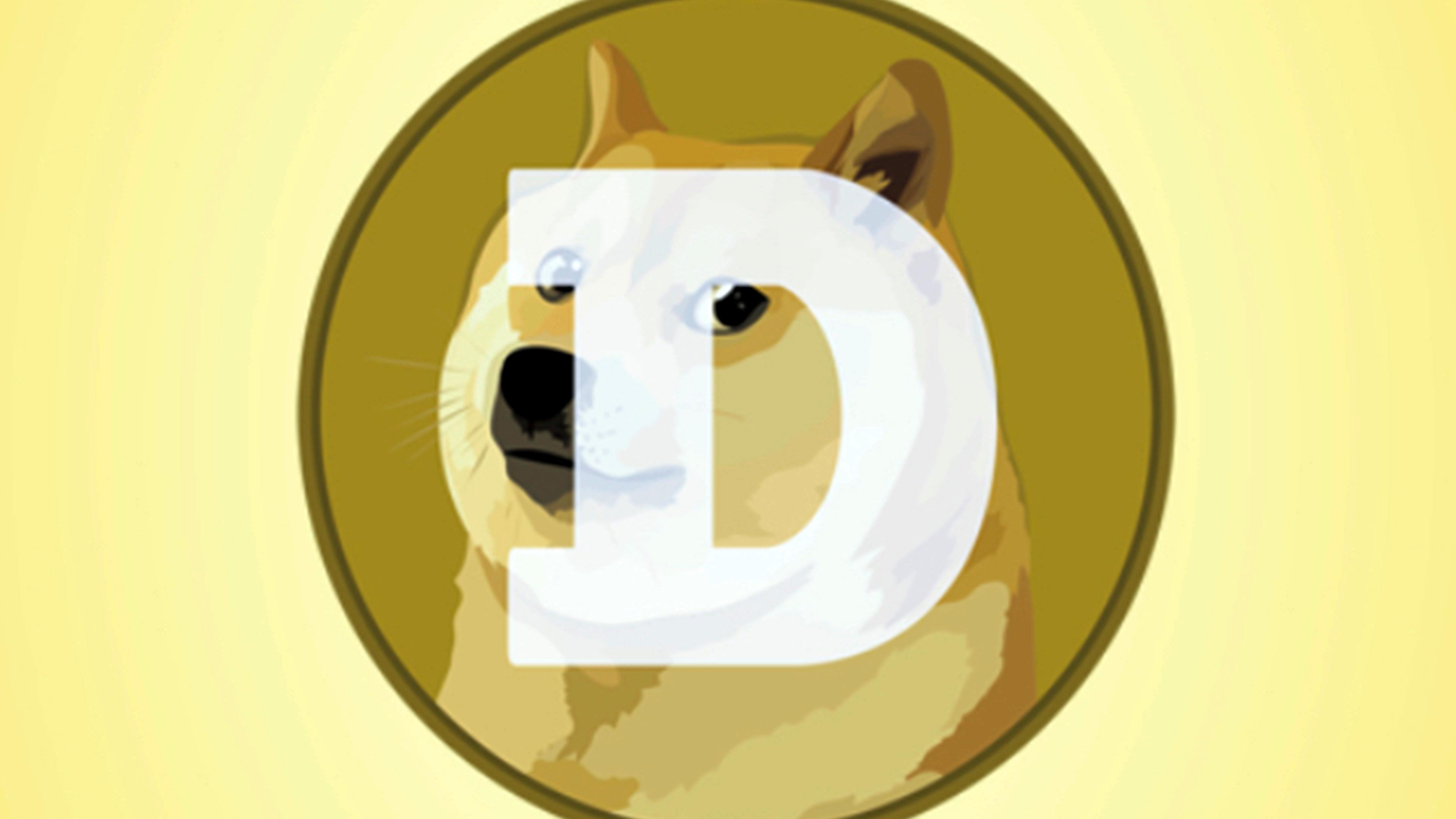 Logo der Kryptowährung Dogecoin