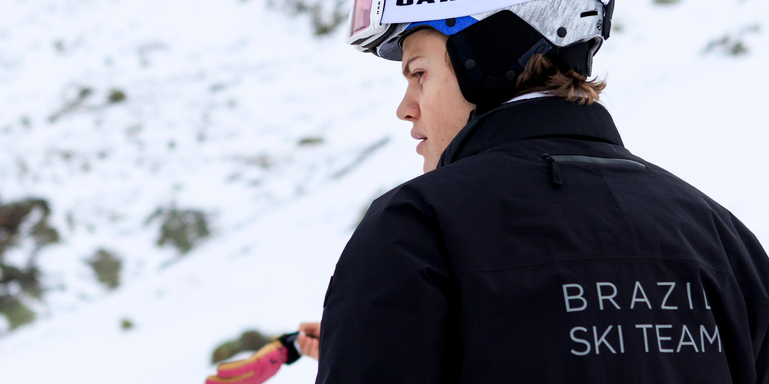 Der Skirennläufer Lucas Pinheiro Braathen beim Training