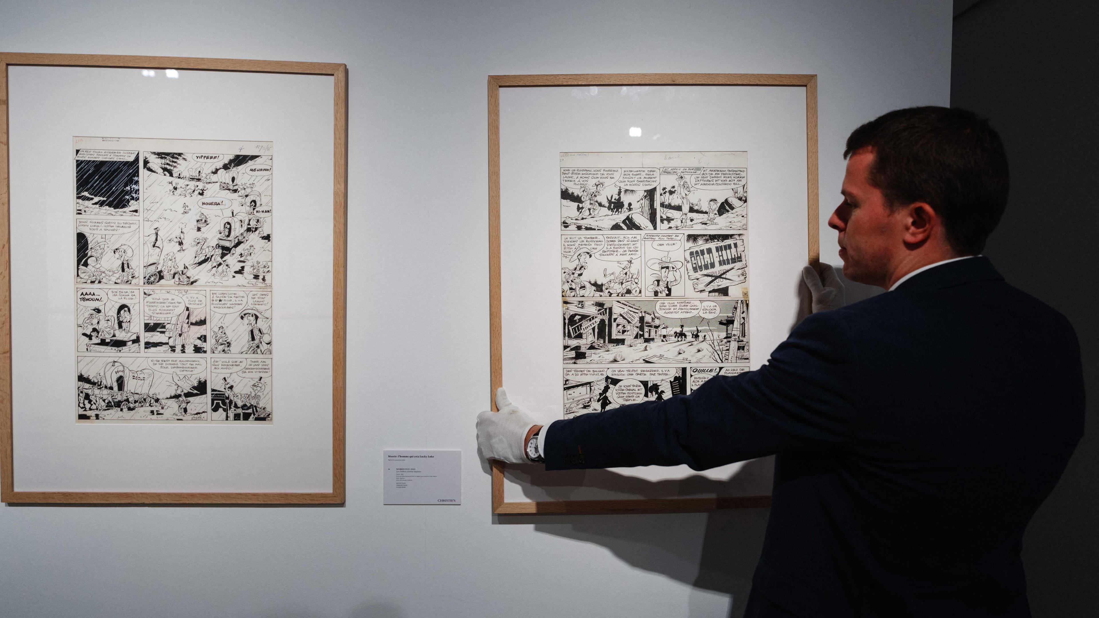 Lucky-Luke-Originale erzielen bei Auktion bei Christie's in Paris 2,2 Millionen Euro