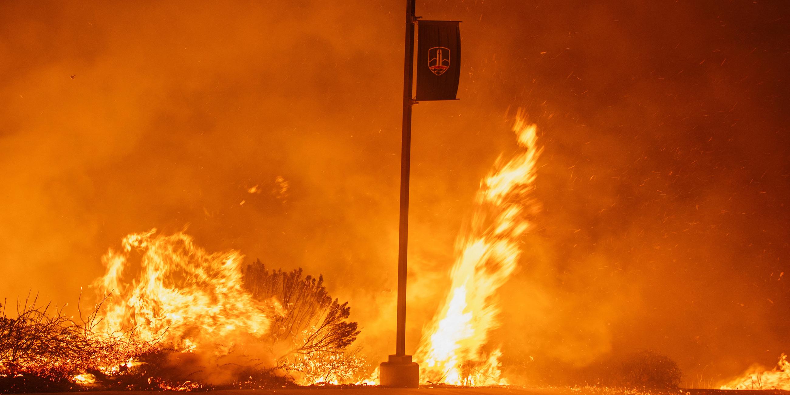 Buschfeuer bei Malibu