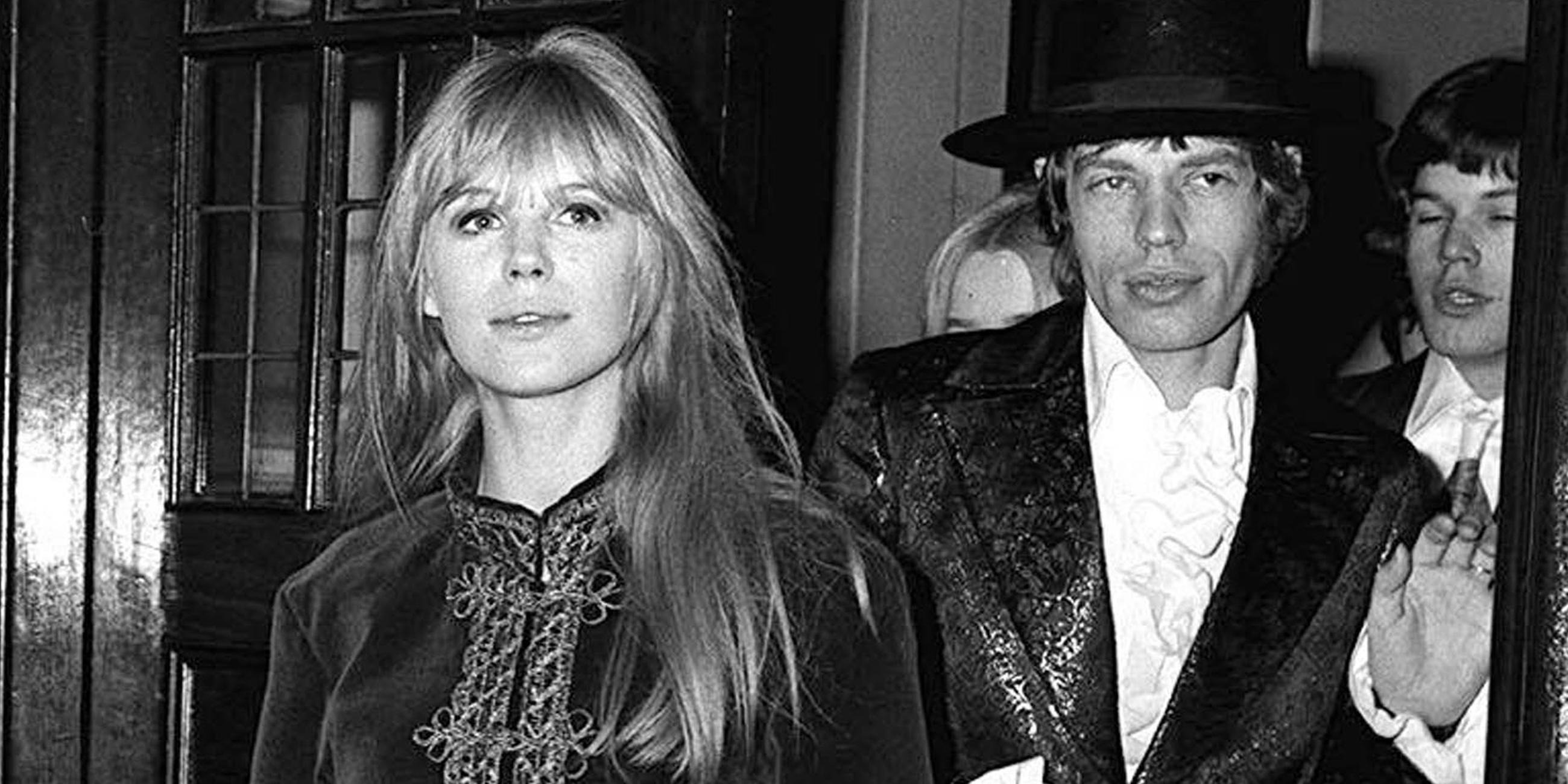 Marianne Faithfull und Mick Jagger